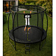 Aga SPORT EXCLUSIVE Trampolína 250 cm Čierna + ochranná sieť + rebrík