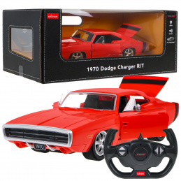 1970 Dodge Charger RT červený RASTAR model 1:16 Diaľkovo ovládané auto + pilot