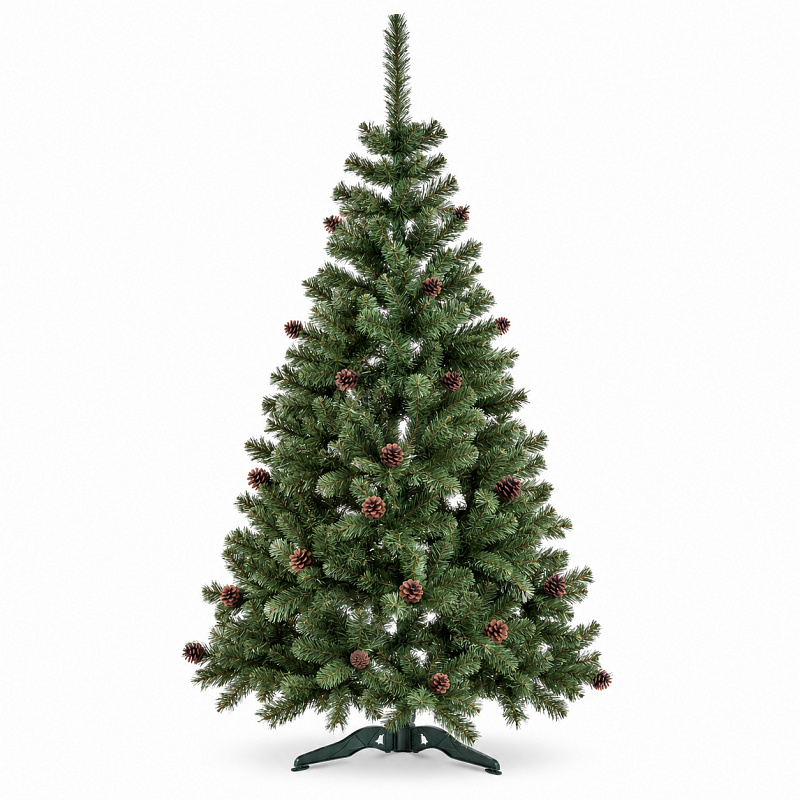 Aga Vianočný stromček Jedľa so šiškami 220 cm