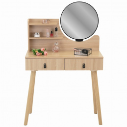 Kozmetický toaletný stolík so zrkadlom
