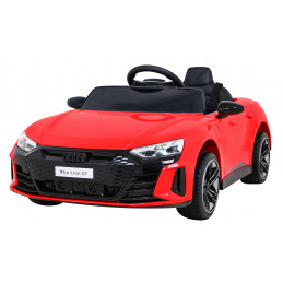 Audi RS E-Tron GT Batéria červená + diaľkové ovládanie + pohon 4x4 + rádio MP3 + LED + EVA