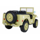 Retro vojenské auto pre 3 deti Matcha + pohon 4x4 + úložné priestory + EVA + pomalý štart + MP3 LED