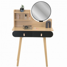 Kozmetický toaletný stolík so zrkadlom