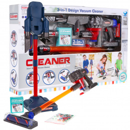 Upratovacia sada 3 v 1 pre deti Ručný vertikálny vysávač + kefy + dokovacia stanica