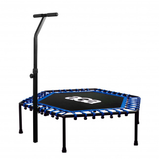 Aga FITNESS Trampolína 130 cm Modrá + držadlo