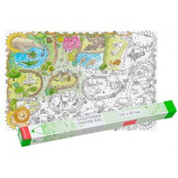 MONUMI Podlahové omaľovánky XXL - ZOO 4+