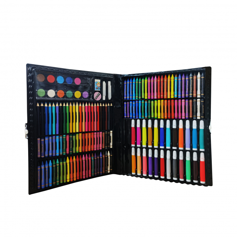 Aga4Kids Sada na maľovanie v kufríku 168 ks Čierna