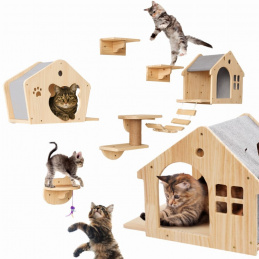 Ihrisko pre mačku 5 prvkov lezecká stena