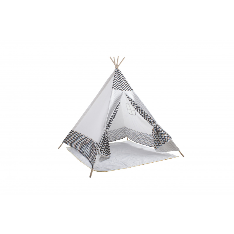 Aga4Kids Detské Teepee ZigZag Biely