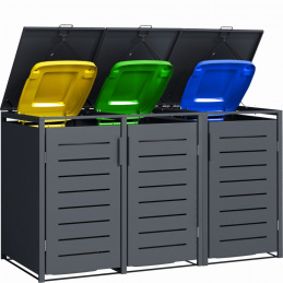 Kryt pre 3 odpadkové koše