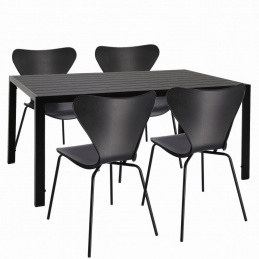Súprava záhradného nábytku stôl + 4 stoličky TAMOE