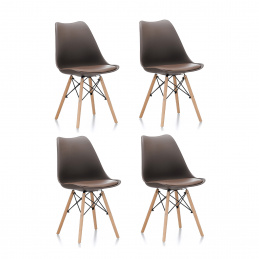 Aga 4x Jedálenská stolička MR2035 Hnedá