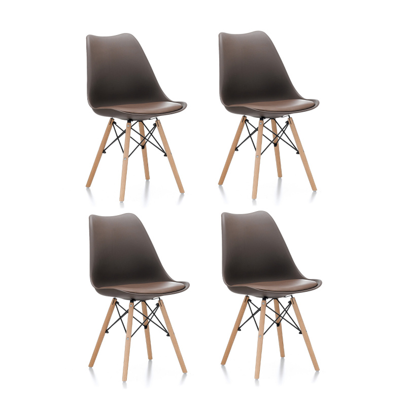 Aga 4x Jedálenská stolička MR2035 Hnedá