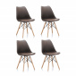 Aga 4x Jedálenská stolička MR2035 Hnedá