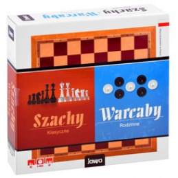 Stolová dosková hra 2v1 Šach, Dáma JAWA GR0523