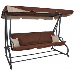 Aga Zahradná hojdačka XXXL COMFORT LUX Dark Brown