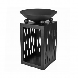 Linder Exclusiv Prenosné ohnisko 45 cm so zásobníkom na drevo