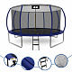 Aga SPORT EXCLUSIVE Trampolína 430 cm Tmavomodrá + ochranná sieť + rebrík