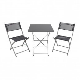 Linder Exclusiv Záhradná súprava BISTRO SET Sivý