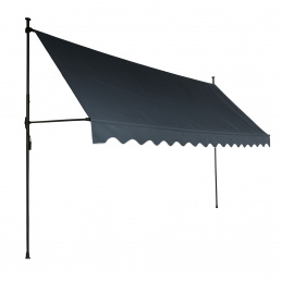 Aga Teleskopická markíza 350x120 cm Šedá