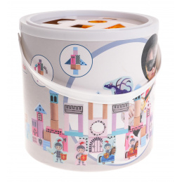 Drevený hrad s rytiermi