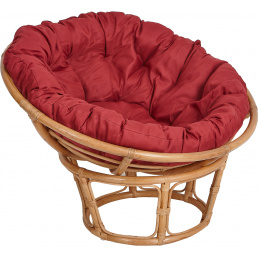Aga Ratanové kreslo PAPASAN Dark Red