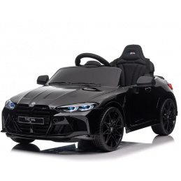 BMW m4 Čierny Auto na akumulátor EVA Koža pilot