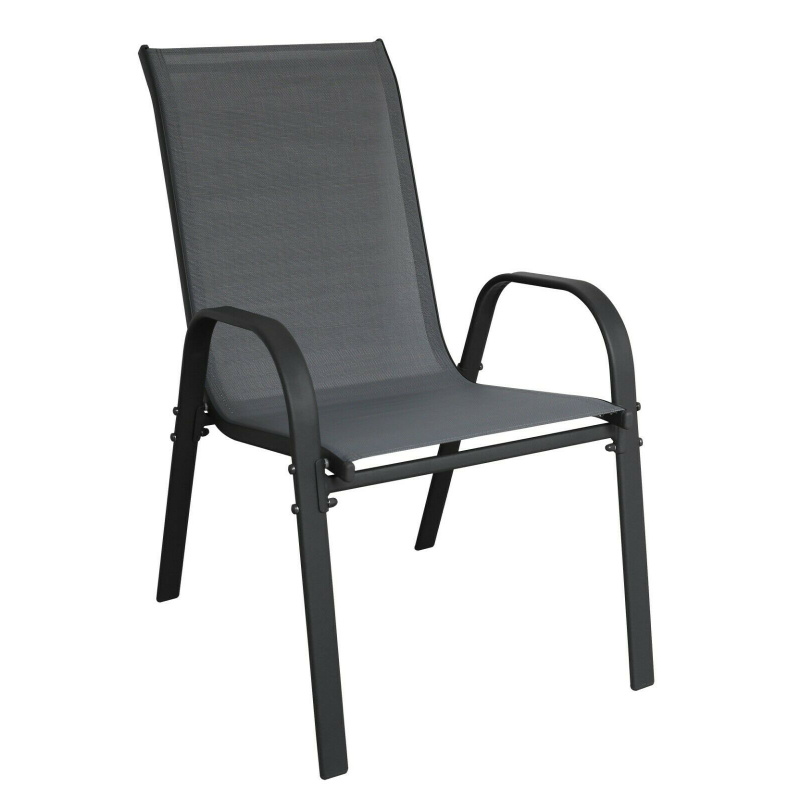 Linder Exclusiv Záhradné kreslo STAPEL MC330881 Sivé