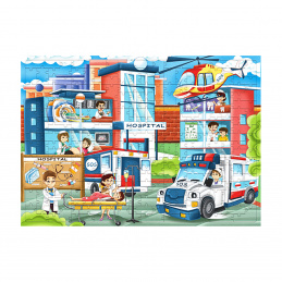 Aga4Kids Detské puzzle Nemocnica 172 dielikov