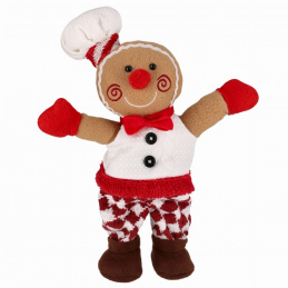 Hrajúci vianočný škriatok chlapec