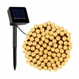 Linder Exclusiv Solárny svetelný reťazec 150 LED Teplá biela