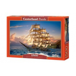 CASTORLAND Puzzle 1500 dielikov - Plachtenie pri západe slnka