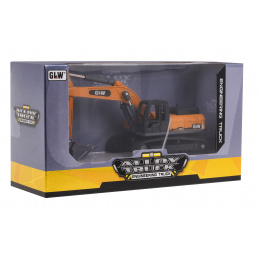 GLW bager pre deti 3+ Kovová pohyblivá lyžica + otočná kabína + pohyblivé rameno + pohyblivé pásy