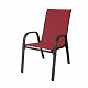 Linder Exclusiv Záhradné kreslo STAPEL MC330885 Tmavo červené