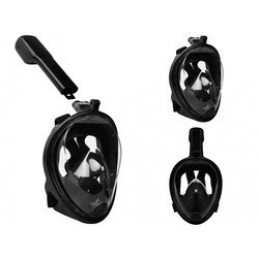 Maska na šnorchlovanie pre tvár L/XL Čierna ISO