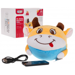 Veselá skákajúca krava s funkciou svetiel a zvuku