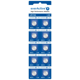 Aga Batérie EverActive Alkaline G13 LR44 LR1154 10ks