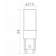 LED žiarovka - G9 - 5W - 450lm - teplá biela
