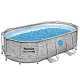 BESTWAY Power Steel Swim Vista bazén s oknom 427x250x100 14x8FT 7v1