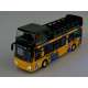 Kovový dvojposchodový autobus ZA2094 - žltý