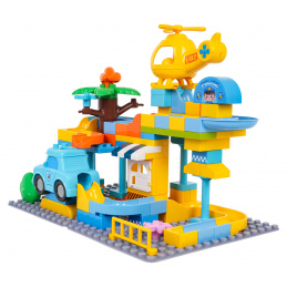 Sada Veľkých Kociek Policajná Stanica 93ks.