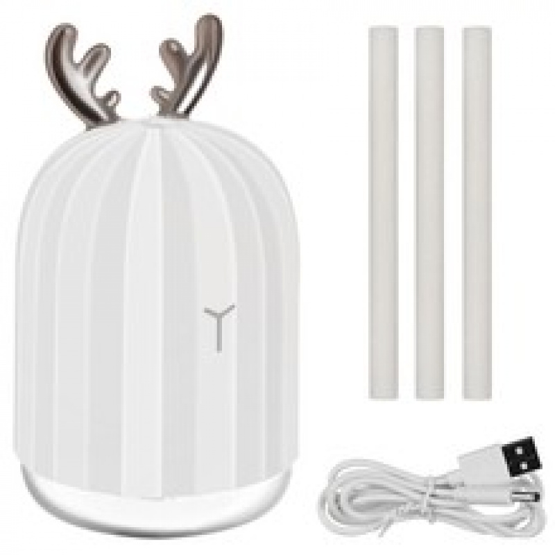 Zvlhčovač vzduchu USB, 220 ml Biely Malatec 16365