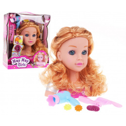 Blond Hlava na Štylizáciu + Príslušenstvo