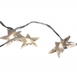 Linder Exclusiv Vianočný svetelný reťaz 48 LED Hviezdy Teplá biela