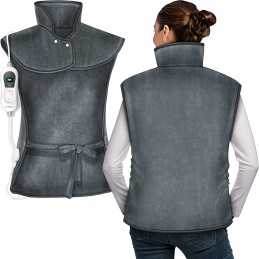 Tresko Elektrická vyhrievacia dečka na chrbát a krk Šedá Tresko Elektrická vyhrievacia dečka na chrbát a krk Šedá