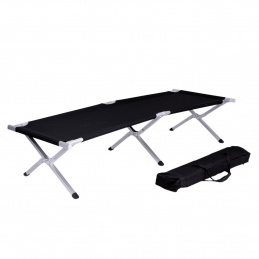 Linder Exclusiv Kempingové skladacie lehátko Čierne Linder Exclusiv Kempingové skladacie lehátko Čierne