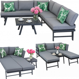 Záhradný nábytok - rohový, stôl