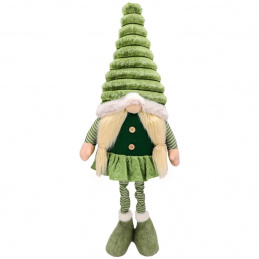 Vianočný škriatok teleskopické nohy ozdoba - 49-75 cm