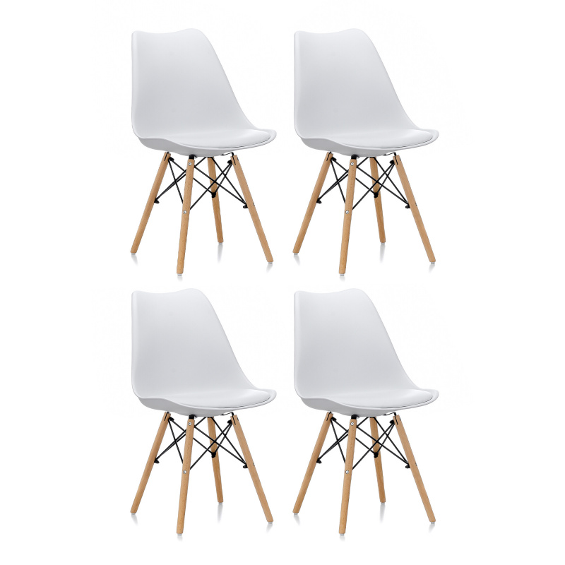 Aga 4x Jedálenská stolička MR2035 Biela