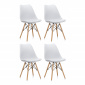 Aga 4x Jedálenská stolička MR2035 Biela